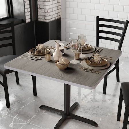 Flash Furniture Glenbrook 36" Square Table Top with White or Gray Reversible Laminate Top XU-WHGY-3636-GG